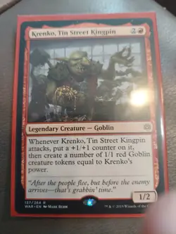 Krenko, Tin Street Kingpin War of the Spark Regular - Image 1