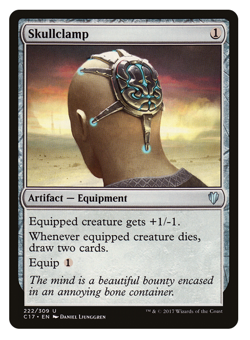 MTG - 1 x Skullclamp - Artifact Equipment - Commander 2017 (C17) - M/NM - Image 1