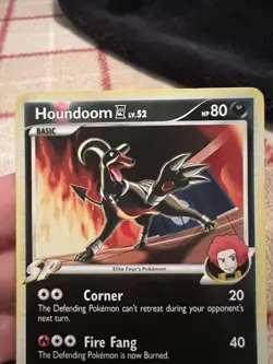 Pokemon Houndoom 65/111 Reverse Holo Rising Rivals LP - Image 3
