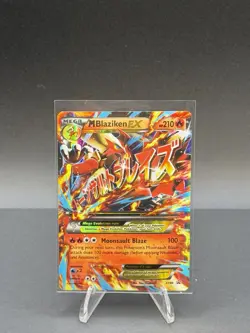 Pokemon TCG- 2015 M Blaziken EX XY86 Black Star Promo LP - Image 1