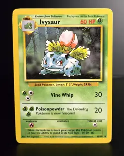 Pokemon TCG - IVYSAUR - 30/102 - Unlimited - Base Set (1999) - WOTC - LP/NM - Image 1