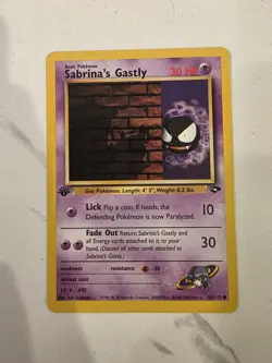 1st Edition Sabrina’s Gastly 96/132 - Gym Challenge - Near Mint - Mint Pokemon - Image 1