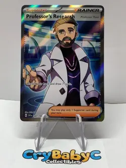 Pokemon Professor's Research 241/198 Base Set SV Ultra Rare Full Art Trainer - Image 1