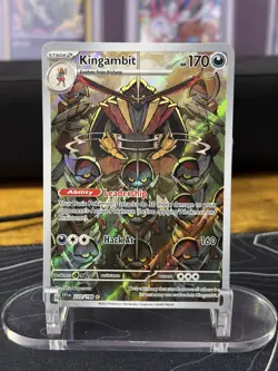 Pokemon Kingambit Secret Rare Holo Full Art 220/198 Scarlet & Violet NM English - Image 1