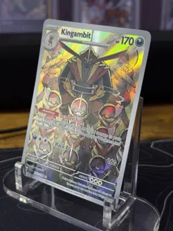 Pokemon Kingambit Secret Rare Holo Full Art 220/198 Scarlet & Violet NM English - Image 2