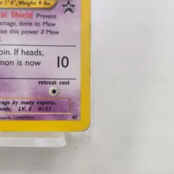2002 WOTC POKEMON LEAGUE MEW #47 BLACK STAR PROMO MEW LILLY PROMO - Image 4