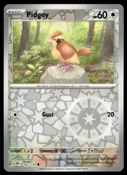 2023 Scarlet & Violet Series - Obsidian Flames Pidgey Holo #162 - Image 1