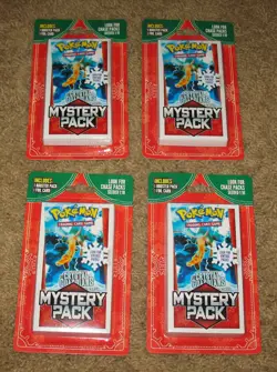Pokemon Mystery Pack Sealed Seeded 1:10 Crystal Guardians, Lot of 4 - Image 2