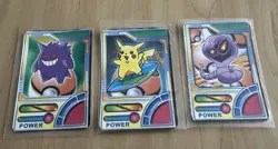 1990s Pokemon Pocket Monsters Holo Prism Vending Stickers POWER - Image 3