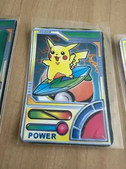 1990s Pokemon Pocket Monsters Holo Prism Vending Stickers POWER - Image 5