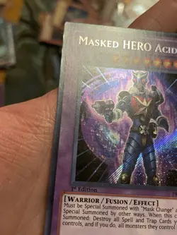 | Yugioh Masked HERO Acid PRC1-EN018 Secret 2012 Premium Collection NM- ?? | - Image 3