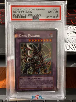 PSA 8 2003 Yu-Gi-Oh Duel Masters Guide Dark Paladin #DMG001 - Image 1
