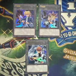 Yugioh! Kaiba, Yugi, & Joey Ultra Rare Token Set Limited Edition VLP/NM - Image 1
