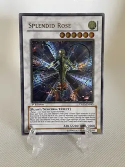 Yugioh Splendid Rose 1st Edition Ultimate Rare TSHD-EN043 LP - Sleeved - Image 1