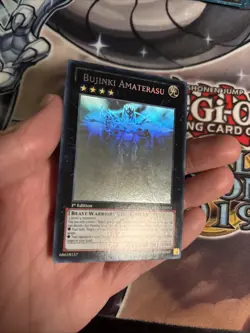 (MC) Yugioh Bujinki Amaterasu PRIO-EN052 Ghost Rare 1st Ed VLP - Image 2