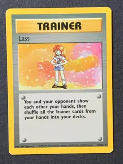 Lass 75/102 Base set non holo Rare Vntage Wotc Pokemon Card - Image 1