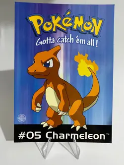 Charmeleon Pokemon Vintage Post Card 1995 - 2000 blank English 15x10,5 cm - Image 1