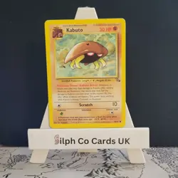 Kabuto 50/62 Fossil Set Pokemon Card WOTC - Image 1