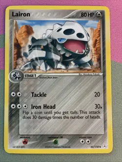 Lairon - 45/110 - Uncommon - EX holon Phantoms - LP - Pokemon Card - Image 1