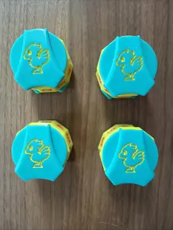 4x Chocobo Bundle Click Wheel Life Counter Magic: The Gathering Final Fantasy - Image 1