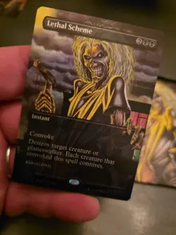 Iron MAIDEN Magic Lethal Scheme Foil Secret Lair R 2187 Sld En Mtg Tcg - Image 2