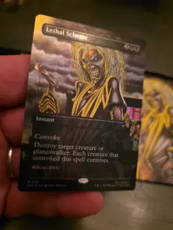 Iron MAIDEN Magic Lethal Scheme Foil Secret Lair R 2187 Sld En Mtg Tcg - Image 3