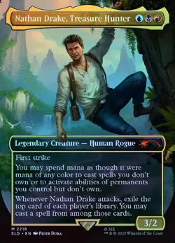 Nathan Drake, Treasure Hunter (Borderless) - Foil - MTG Cards Shop - Image 1