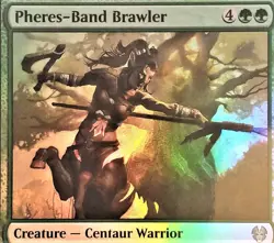 MTG Magic The Gathering Theros Beyond PHERES-BAND BRAWLER 193/254, FOIL, NM - Image 2