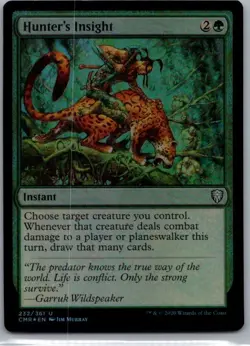 #232 Hunter's Insight Commander Legends Uncommon FOIL - Image 1