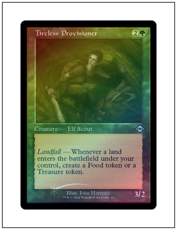 1x Tireless Provisioner, Retro Frame Foil, Magic MTG NM - Image 1