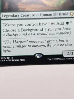Jaheira, Friend of the Forest (CLB-237) Commander Legends: Baldur's Gate mtg NM+ - Image 3