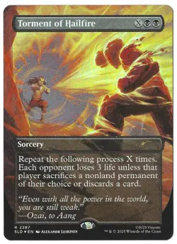 Torment of Hailfire (2287) (Rainbow Foil) Secret Lair Drop SLD Avatar MTG Foil - Image 1
