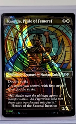 MTG Magic the Gathering Multiverse Legends Halo Foil Kwende Pride of Femeref LP - Image 1