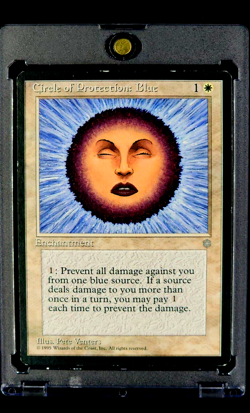 1995 MTG Magic the Gathering Ice Age COP Circle of Protection Blue Vintage WOTC - Image 1