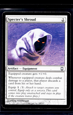 2004 MTG Magic The Gathering DST Darksteel #142 Specter's Shroud Vintage Card MP - Image 1