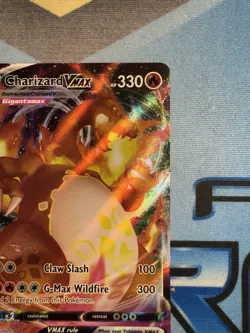 Pokemon TCG Charizard VMAX Darkness Ablaze Holo Ultra Rare Card 020/189 - Image 3