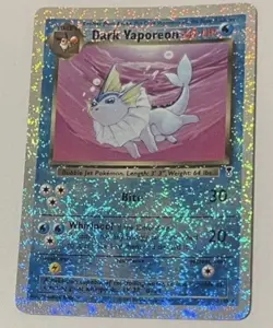 Dark Vaporeon Reverse, Gengar Reverse, Weedle Reverse Pokemon Card Lot Of 3 - Image 1