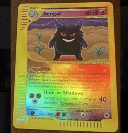 Dark Vaporeon Reverse, Gengar Reverse, Weedle Reverse Pokemon Card Lot Of 3 - Image 2