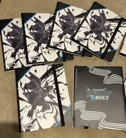 Pokemon Black Bolt & White Flare Binders 6 of each 12 total NO PACKS - Image 2