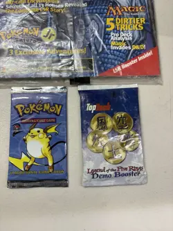 No Reserve Pokemon TopDeck Magazine Set 2 Booster Pack Raichu UNOPENED Packs - Image 2