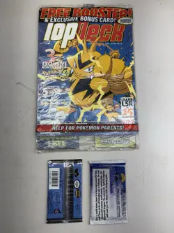 No Reserve Pokemon TopDeck Magazine Set 2 Booster Pack Raichu UNOPENED Packs - Image 3