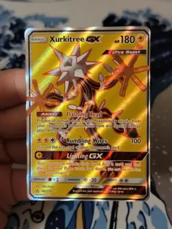 Xurkitree GX (Full Art) 142/156 Sm-Ultra Prism Holo NM Pokemon Card - Image 1