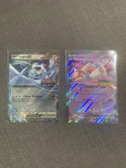 Pokemon Lugia And Latias Stamped Promo Prismatic Evolutions Surging Sparks - Image 1
