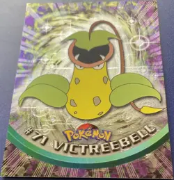 VICTREEBELL Pokemon Topps Black Logo TV Animation Edition Holo FOIL Textured NM - Image 1
