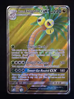 Pokemon TCG Alolan Exeggutor GX Full Art 107/111 Ultra Rare Crimson Invasion - Image 1