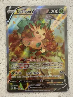 Leafeon V 167/203 Alt art Evolving Skies Pokemon TCG 2021 - Mint Condition NM - Image 1
