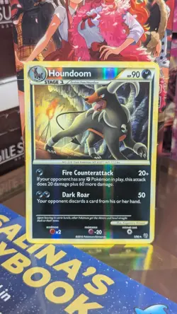 Pokemon TCG 2010 Houndoom 5/90 Undaunted League Exclusive Reverse Holo Rare - Image 1