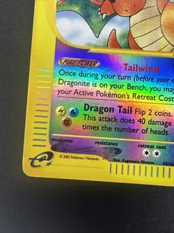 Dragonite 43/165 Reverse Holo Rare, Expedition e-Series e-Reader Pokemo Pokemon - Image 5
