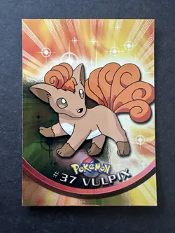 Pokemon Topps Series 1 Blue Logo Holo #37 Vulpix - Image 1
