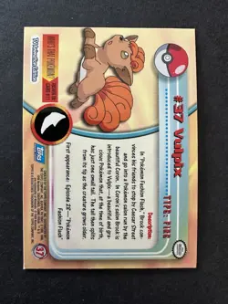 Pokemon Topps Series 1 Blue Logo Holo #37 Vulpix - Image 2
